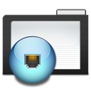 dark,folder,network icon
