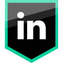 linkedin, logo, media, social svg vector icon