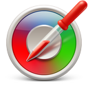color, picker, red, soda icon