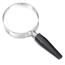 look up, magnifying glass, search icon