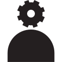 admin, administrator, ajax, options, permission, settings, user svg vector icon