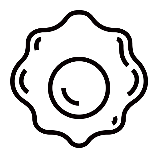 Poached Egg svg vector icon