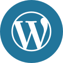 blog, circle, cms, round , wordpress svg vector icon