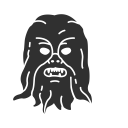 chewbacca, han solo, starwars, wookie svg vector icon
