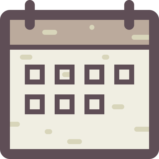 Calendar svg vector icon