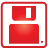 basic, disk, floppy, red icon