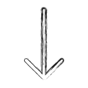 arrow, down, productivity, shape, social svg vector icon