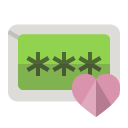 password,heart icon