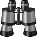 binoculars, find, search svg vector icon
