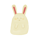 ak, bunny, sad icon
