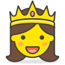 1, princess svg vector icon
