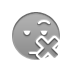 smiley,waiting,cross icon