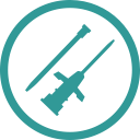 cannula, needles svg vector icon