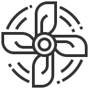 accessories, automobile, car, fan, service svg vector icon