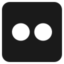 flicker, media, social svg vector icon