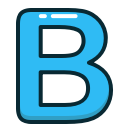 alphabet, b, blue, letter, letters svg vector icon