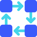 flow, flowchart, group, workflow svg vector icon