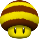 bee, mushroom icon