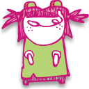 pink,girl,child,kid,people,person,human,profile,account,user icon