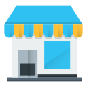 front, market, shopping, store svg vector icon
