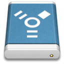 blue,external,drive,firewire icon