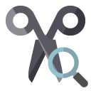 scissors,zoom icon