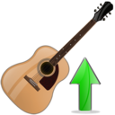 guitar,guitar up,up,instrument,ascend,rise,ascending,upload,increase icon