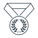 achievement, award, awards, best, laurel, medal, winner svg vector icon