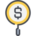 bank, business, money, research, search svg vector icon