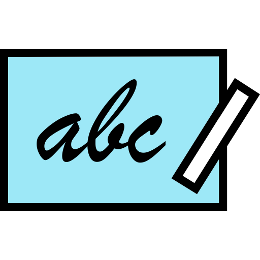 Abc svg vector icon