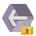 previous,lock,open icon