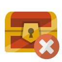 treasure,chest,close icon