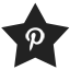 pinterest, star icon