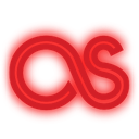 fm, last, media, neon, set, social icon