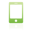 green, mobile icon