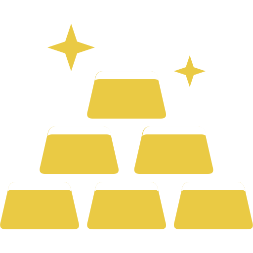 Gold Stack svg vector icon