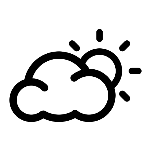 Fine With Occasional Clouds svg vector icon