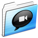 ichat,folder,stripe icon