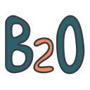 b2o, business 2 operator, business model, business to operator svg vector icon