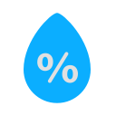 drop, high, humidity, percentage, precipitation, rain, weather svg vector icon