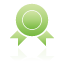 green, medal icon
