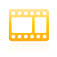 video, yellow icon