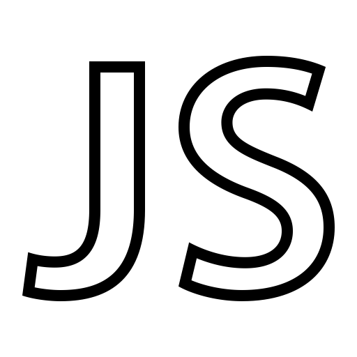 Social Javascript Outline svg vector icon
