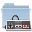 folder,badged,game,gaming icon