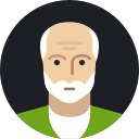 avatar, grandfather, male, man, mature, old, person svg vector icon