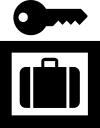 baggage, lockers svg vector icon