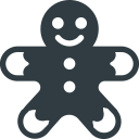 christmas, cookie, gingerbread, sweet svg vector icon