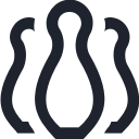 bowling, dols, fun, game, pins, place, strike, winner svg vector icon
