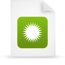 document, file, green, paper icon