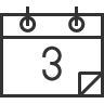 2, calendar icon